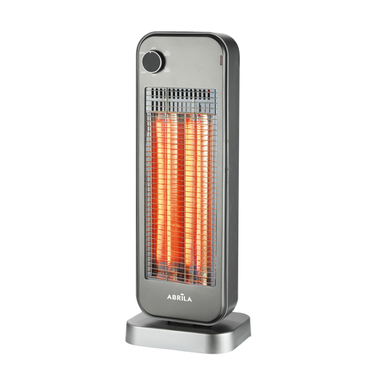 Estufa de Carbono Clayton 900W Fabrilamp, detalle de elementos calefactores y rejilla de protección