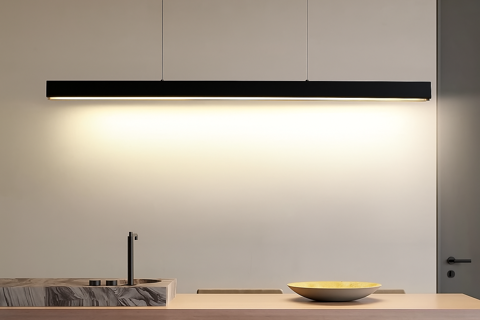 Lampara 171217 de muñoz e hijos en color negro en ambiente