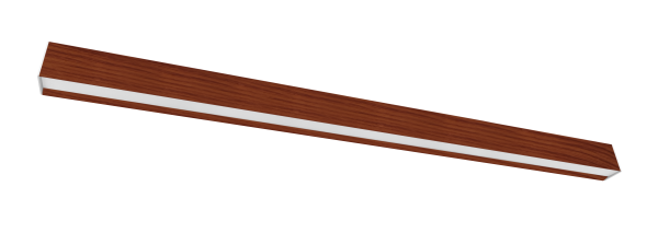 Luminaria Lineal LED Lineal CCT de Muñoz e Hijos (Lineal) en acabado Nogal para techo o colgante - Ref 171228.

