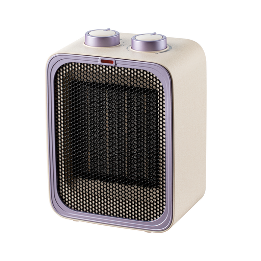 Termoventilador Cerámico JAYA 2000W Beis/Lila Fabrilamp / Abrila vista frontal