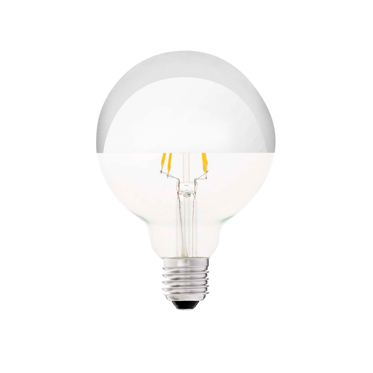 Bombilla LED G95 Espejo E27 4W 2700K Plata Mate Faro - vista principal | FARO