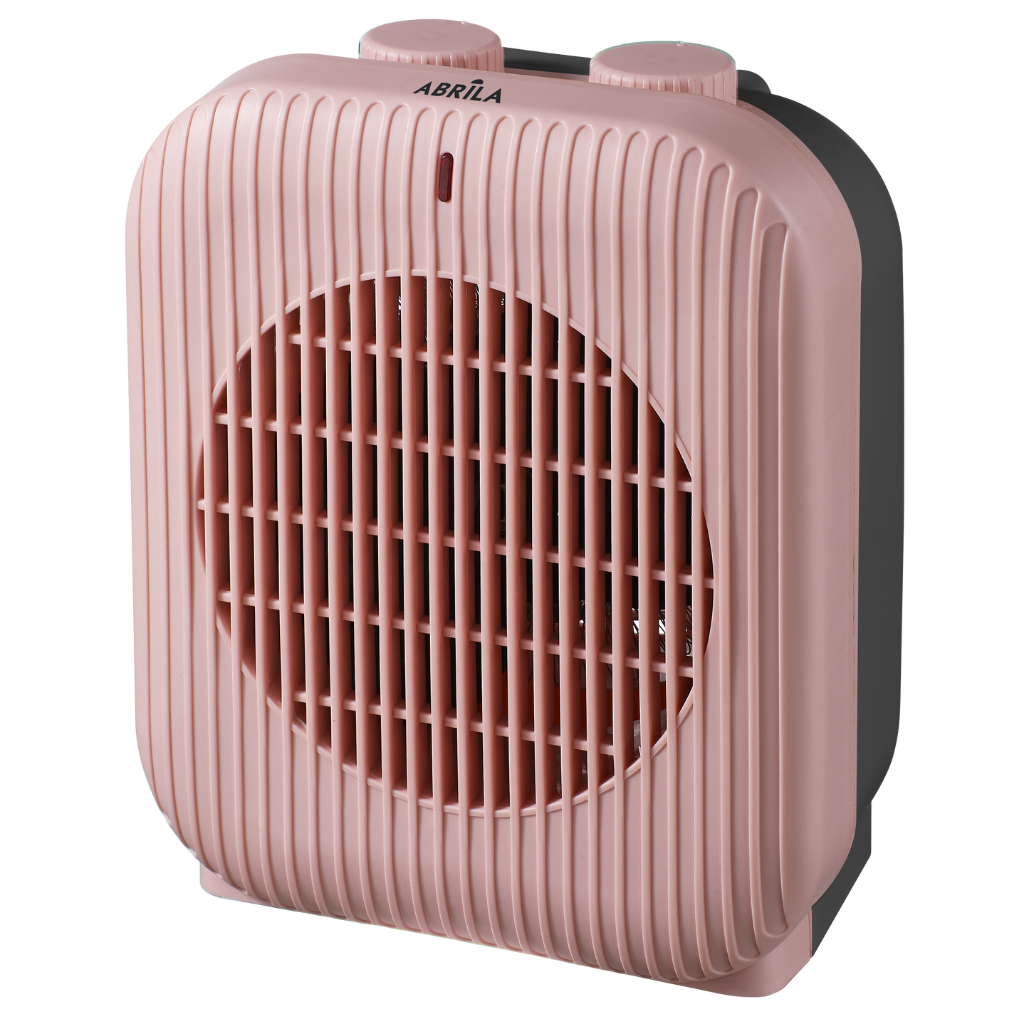 Termoventilador Eléctrico Brooker 2000W Rosa/Negro Fabrilamp, vista lateral con controles