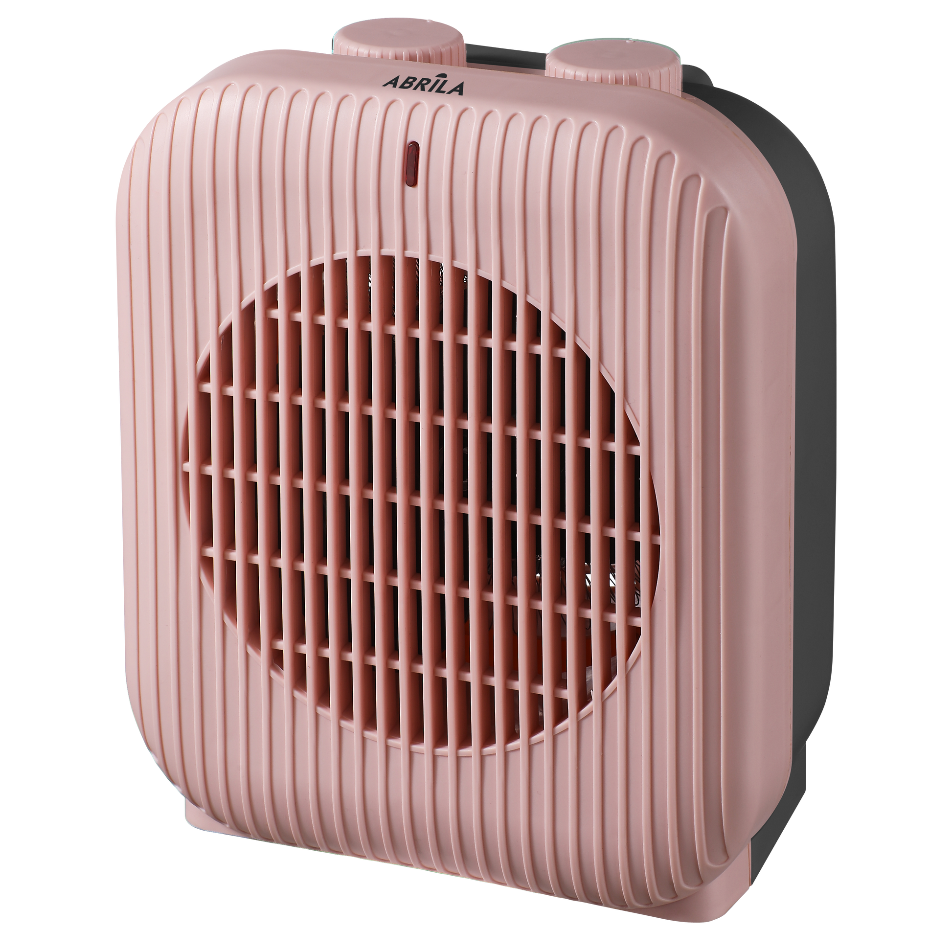 Termoventilador Eléctrico Brooker 2000W Rosa/Negro Fabrilamp, vista lateral con controles