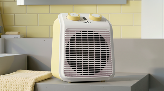 Termoventilador Ponce Eléctrico 2000W Amarillo/Blanco Fabrilamp frontal