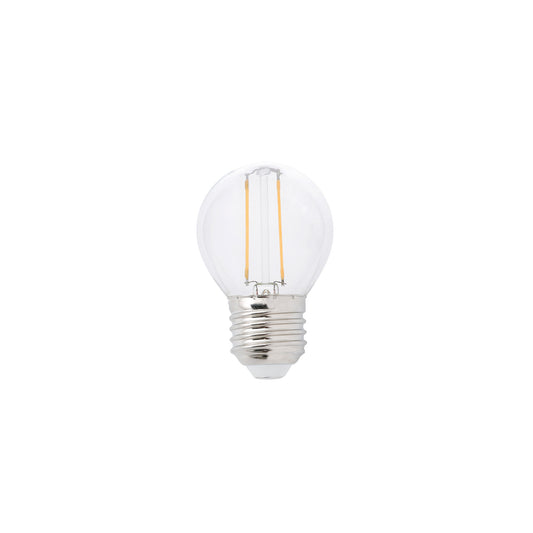 Bombilla LED Filamento G45 E27 2W 2700K Transparente FARO - vista principal | FARO