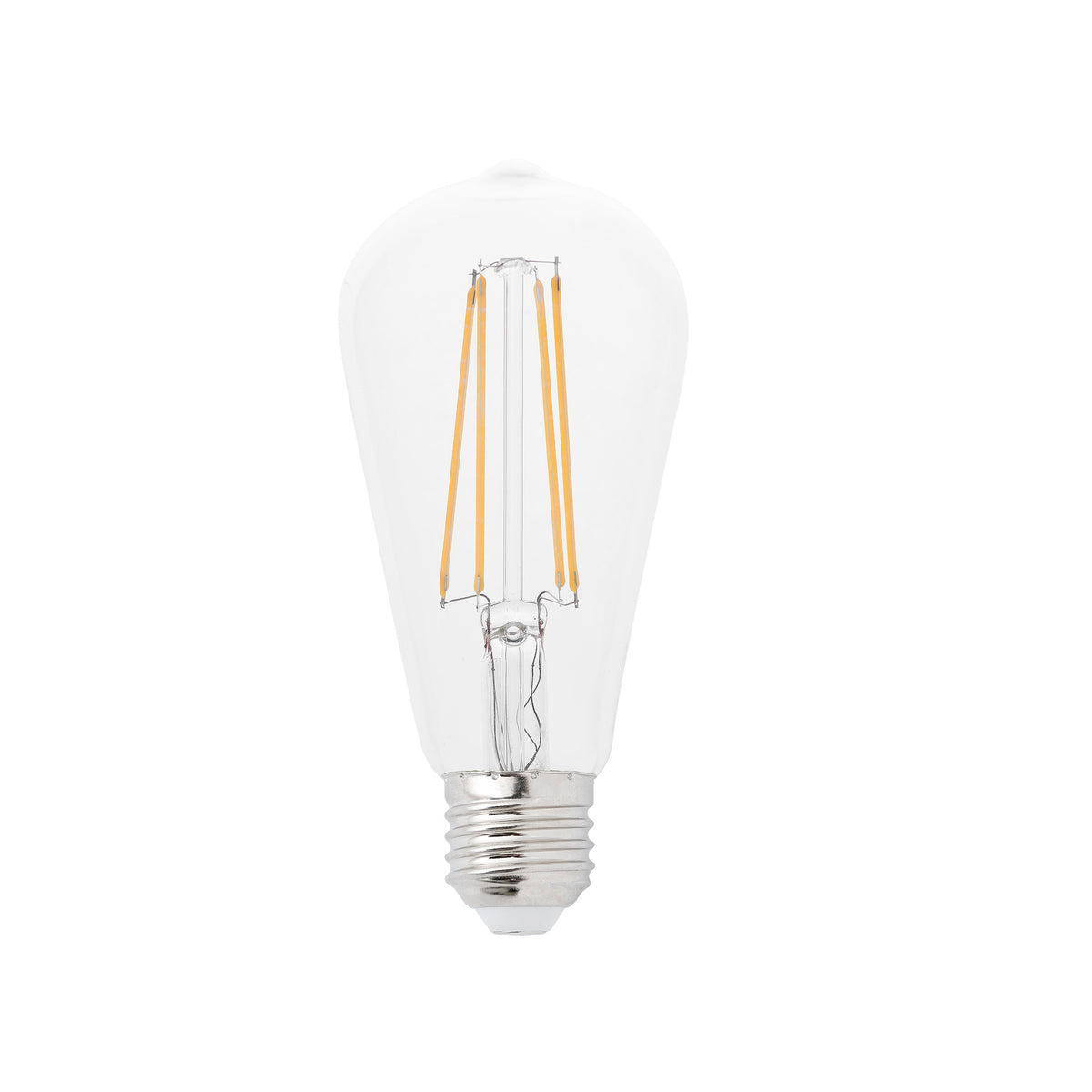 Bombilla LED Filamento E27 4W 2700K ST64 Pebetero Transparente Faro - vista principal | FARO