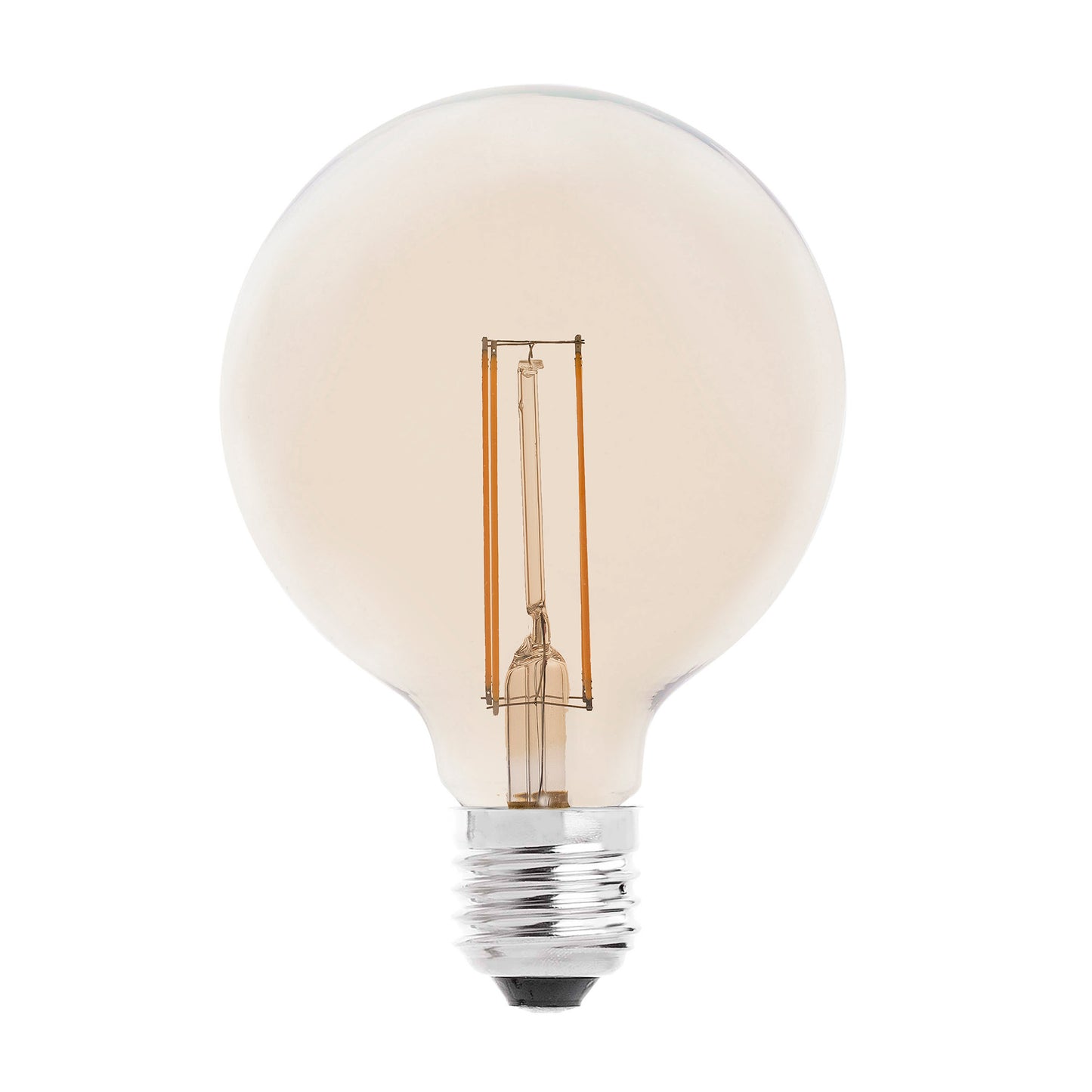 Bombilla Globo Filamento LED Ámbar Vintage E27 FARO 17429