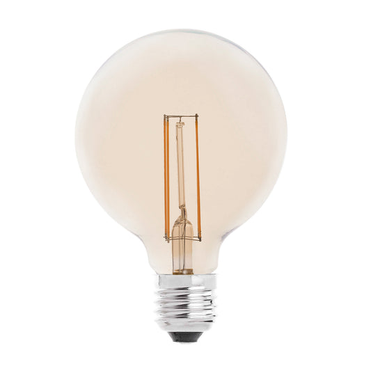Bombilla Globo Filamento LED Ámbar Vintage E27 FARO 17429