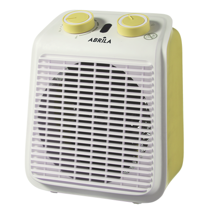 Termoventilador Ponce Eléctrico 2000W Amarillo/Blanco Fabrilamp vista lateral