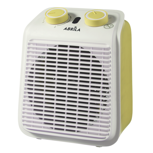 Termoventilador Ponce Eléctrico 2000W Amarillo/Blanco Fabrilamp vista lateral