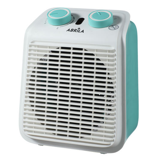 Termoventilador Eléctrico Ponce 2000W Azul/Blanco Fabrilamp con termostato regulable y protección contra sobrecalentamiento