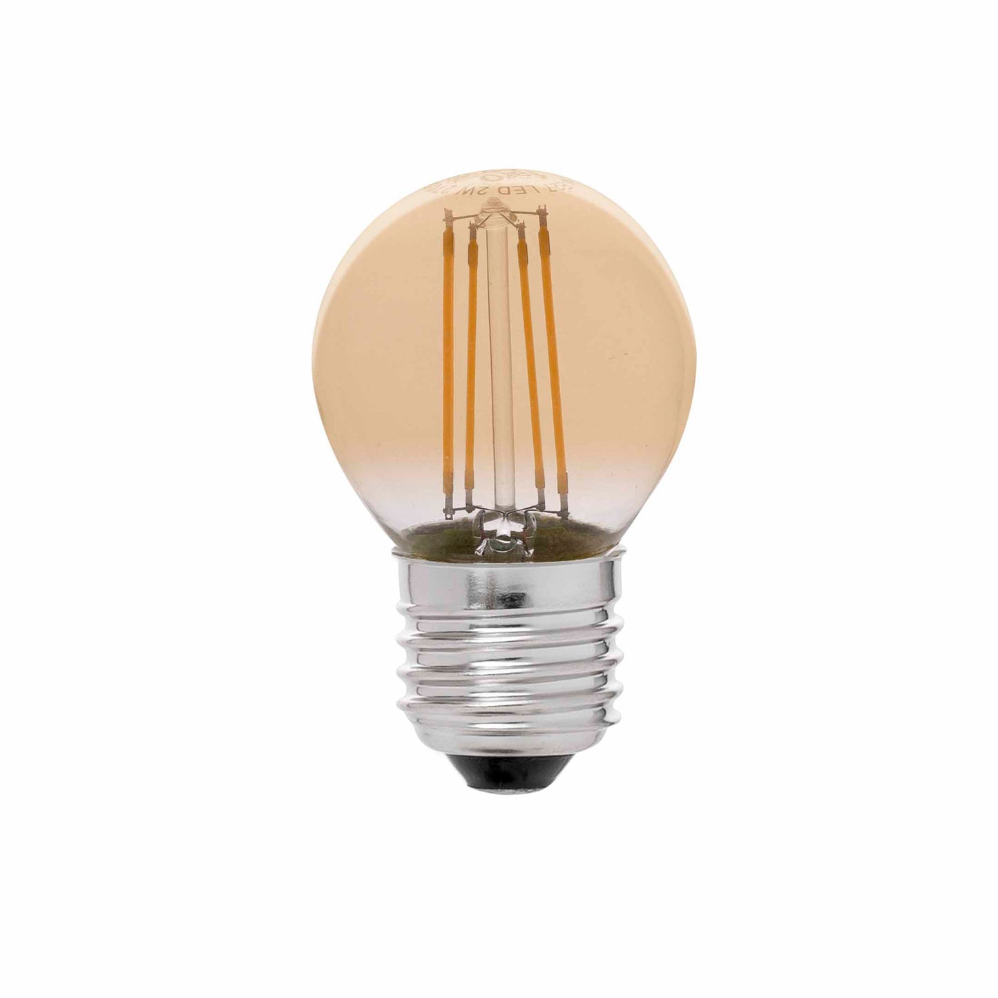 Bombilla Filamento Vintage G45 E27 Ámbar Faro - Lámpara Decorativa Faro