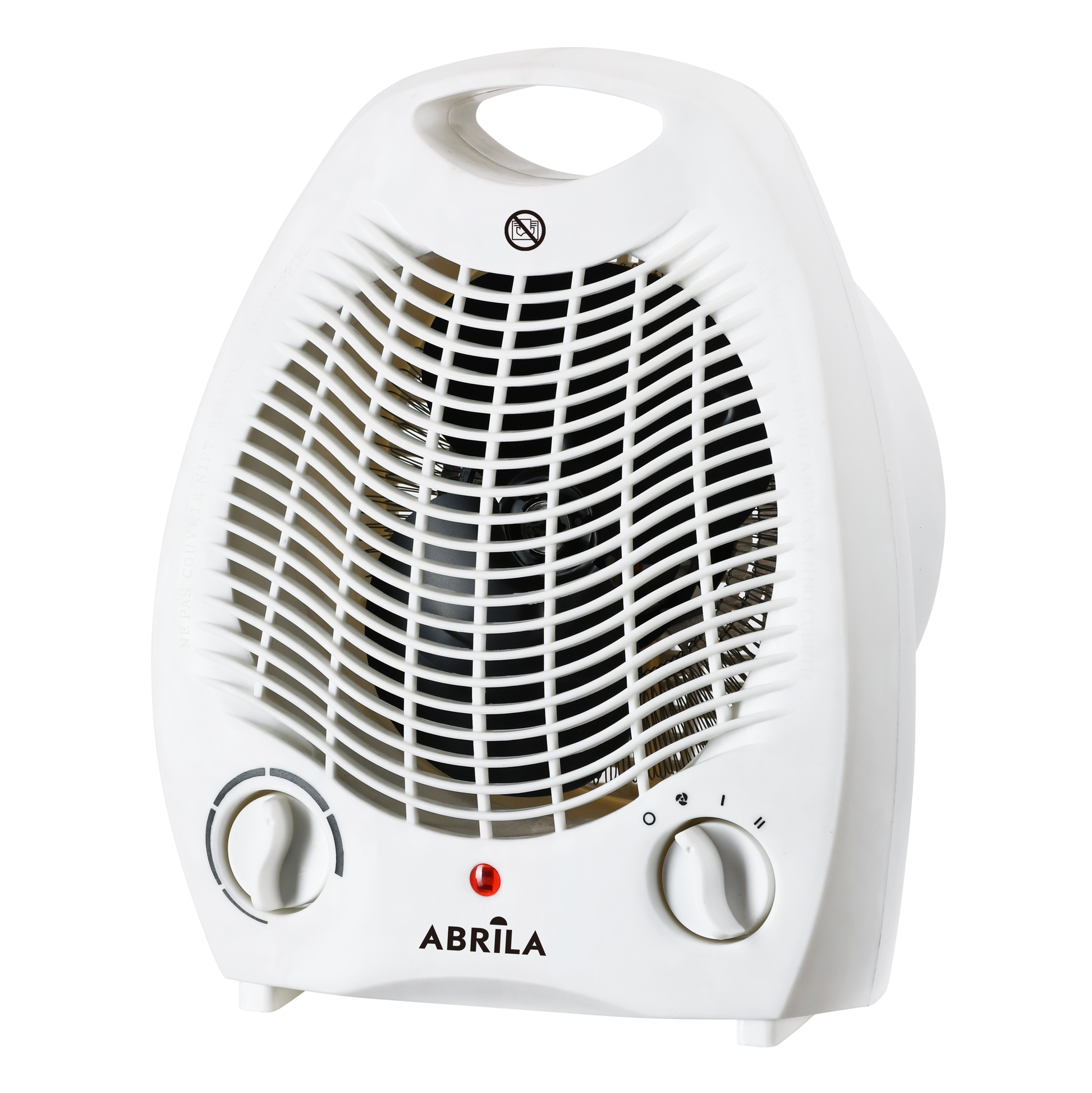 Termoventilador Eléctrico KRAKEN 2000W Blanco Fabrilamp con termostato regulable y asa de transporte