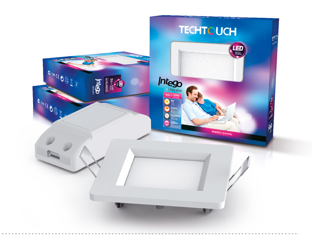 Downlight LED 8W con ángulo de apertura de 120º, ideal para cocinas y baños