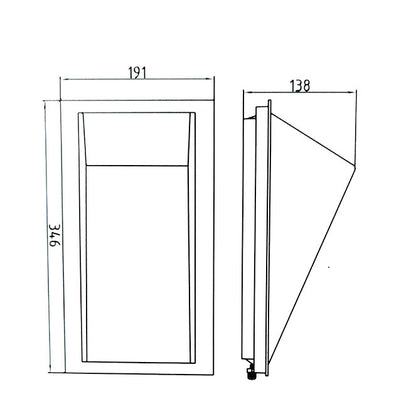 Aplique ANTUÃ fabricado en metal y plástico color gris para exterior