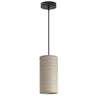 Colgante 1L Tala saco marrón 15cm ALEMAR con pantalla cilíndrica - Vista principal