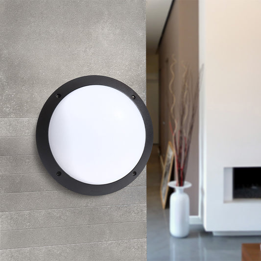 Plafón Estanco Exterior LUCIA 30 cm IP66 Negro Fumagalli Interlusa - imagen 2 | Interlusa