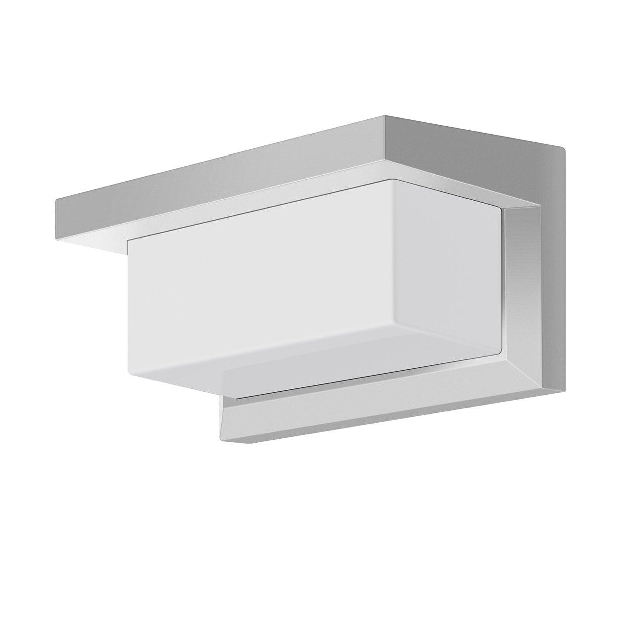 Aplique exterior Lamar blanco en ángulo lateral - Detalle de diseño