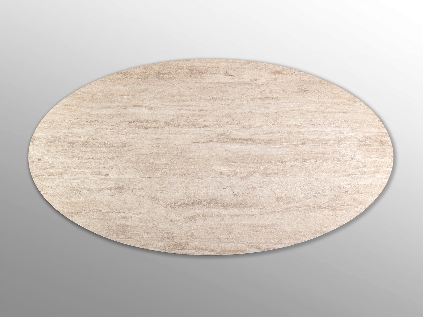 Mesa de Centro Ovalada Travertino - Samara Schuller - 498814 - Vista 3