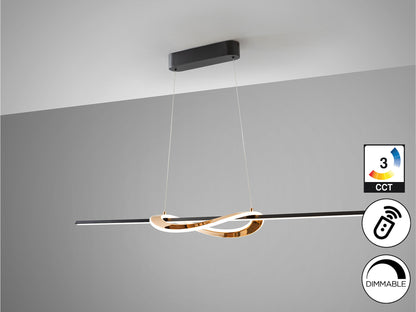 Lámpara LED Regulable Enora Negro/Dorado - Schuller - 228091 - Vista 5