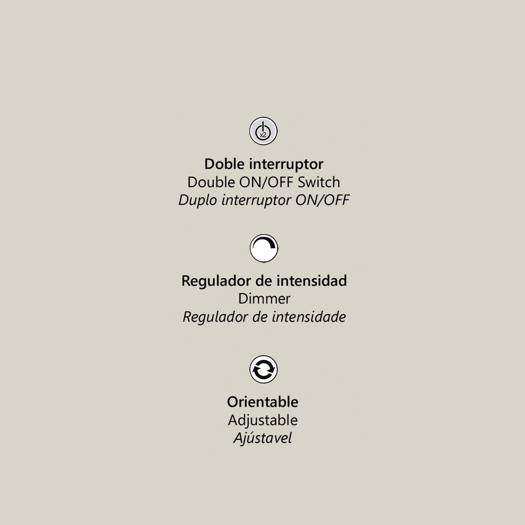 Detalle de la base y estructura metal del pie de salón Lamber negro