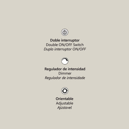 Detalle de la base y estructura metal del pie de salón Lamber negro