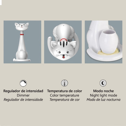 Detalle del interruptor táctil en la lámpara Misí ALEMAR - Vista cercana