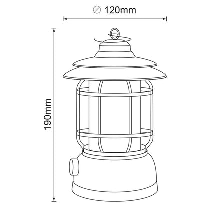 Detalle del regulador y gancho en lámpara sobremesa Gaby Alemar