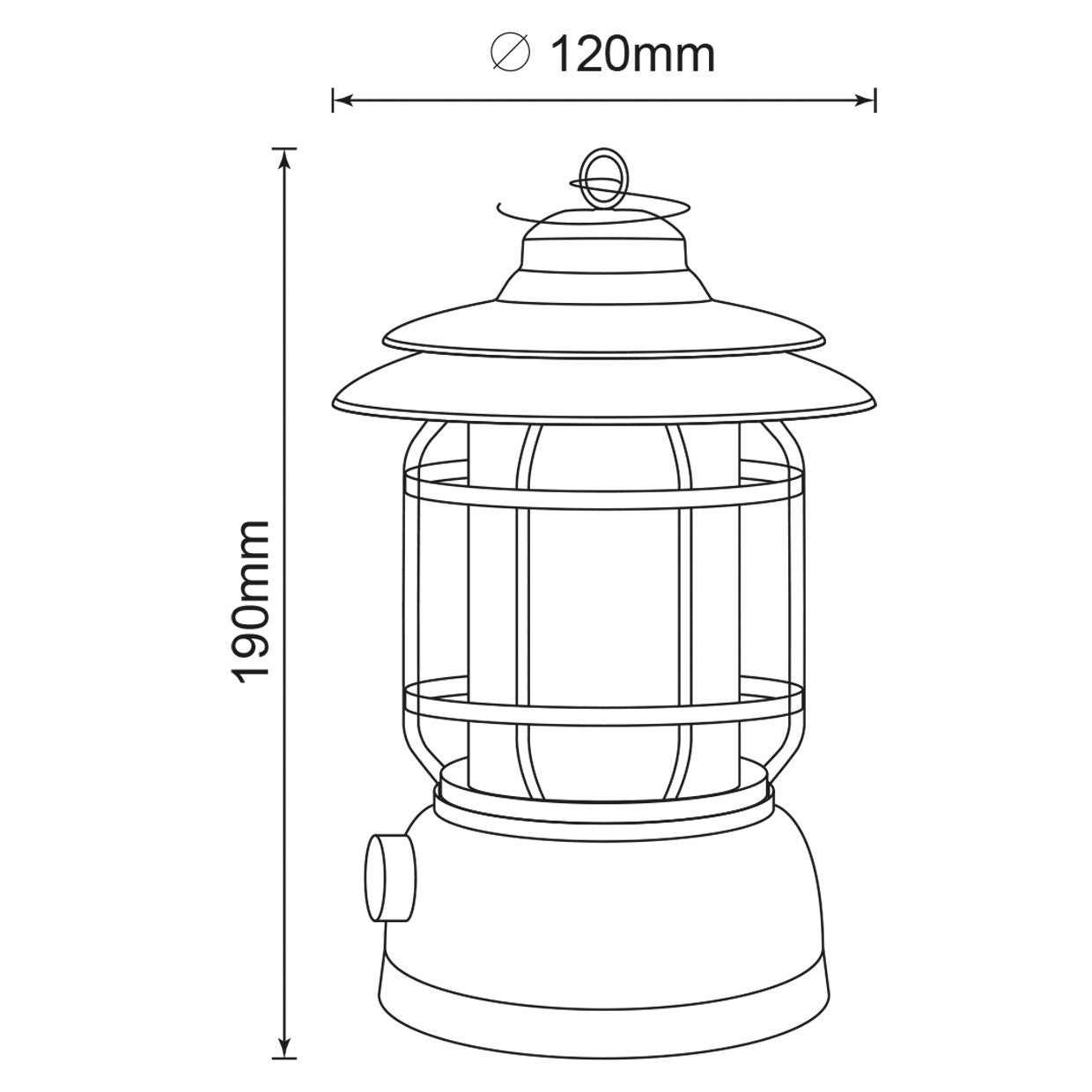 Sobremesa Gaby ALEMAR con batería recargable visible - Vista trasera