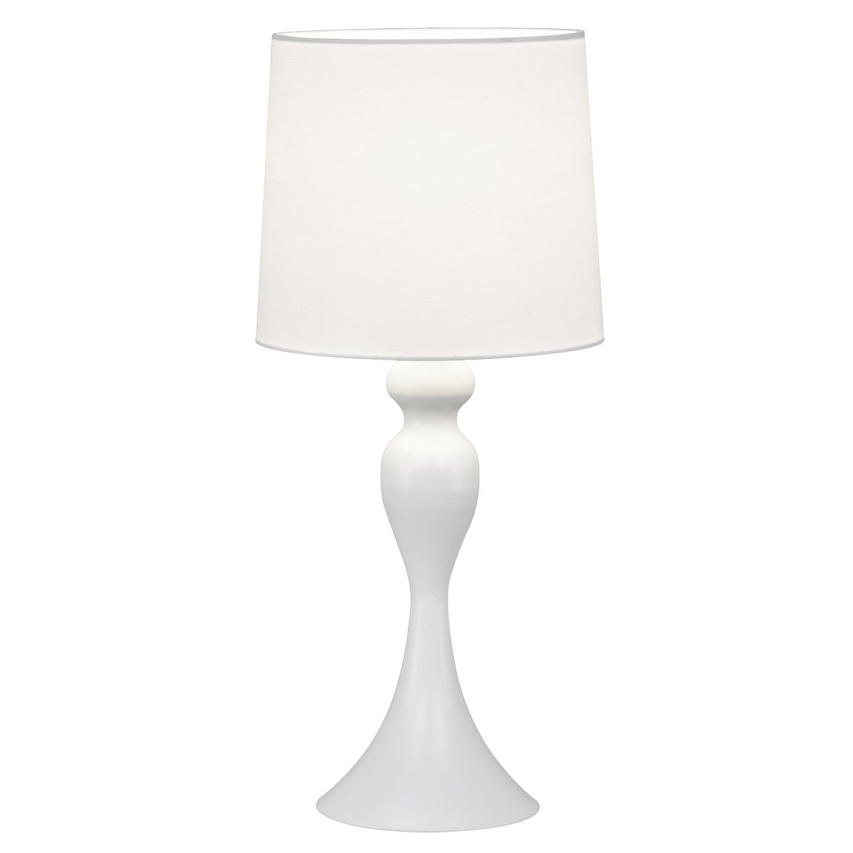 Lámpara sobremesa Lola blanco ALEMAR con pantalla de tela - Vista principal