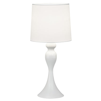 Lámpara sobremesa Lola blanco ALEMAR con pantalla de tela - Vista principal