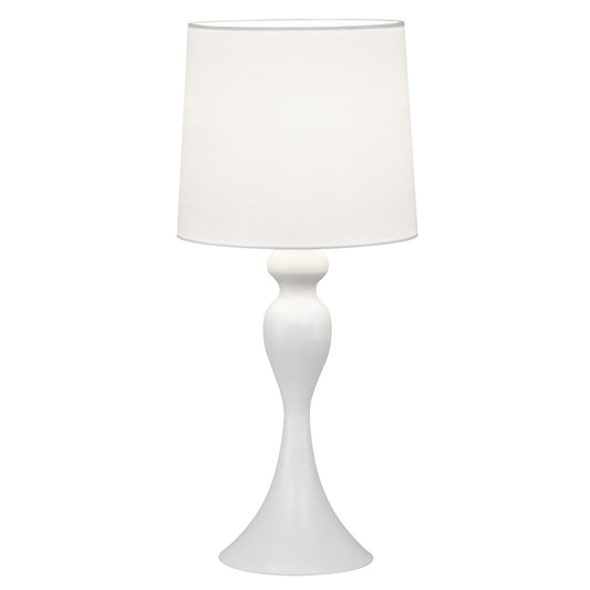 Lámpara sobremesa Lola blanco ALEMAR con pantalla de tela - Vista principal