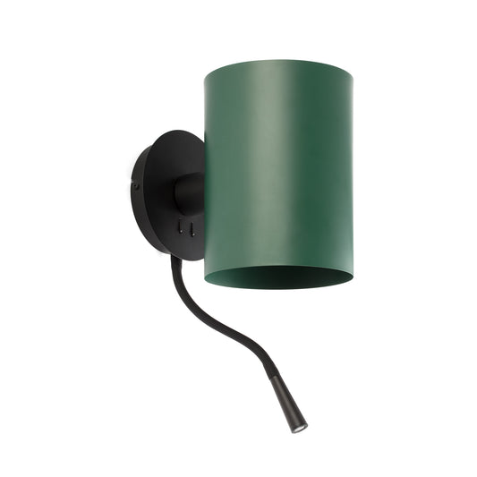 Aplique Guadalupe con Lector LED Verde y Negro FARO - vista principal | FARO