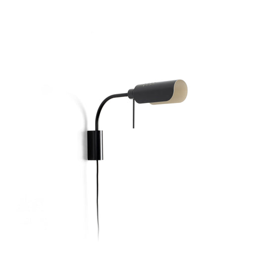 Aplique de Pared Martinica S con Brazo Orientable Negro FARO - vista principal | FARO