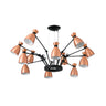 Lámpara Colgante RETRO 12 Luces Cobre Vintage FARO 20047