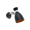 Aplique RETRO Pared Vintage Negro y Cobre FARO 20049
