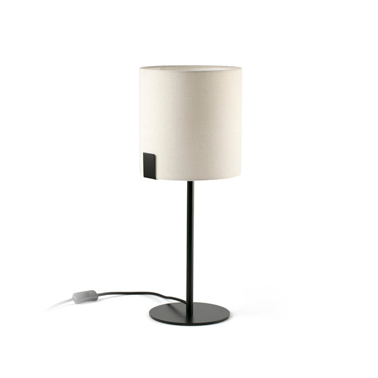 Lámpara de Sobremesa NILA Textil Blanco Roto Faro 20054