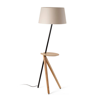 TREEWOOD Lámpara de Pie Salón Madera Fresno FARO 20057 para diseño escandinavo