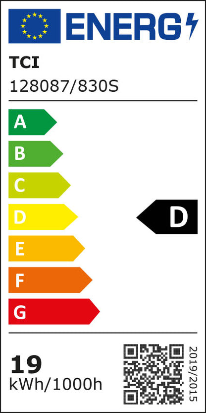 Etiqueta energética de Lámpara Colgante MUTE 80 cm Acústica Gris Oscuro FARO