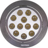 Downlight Empotrable RED redondo rotativo 12x1W LED 672lm 30° Interlusa Niquel