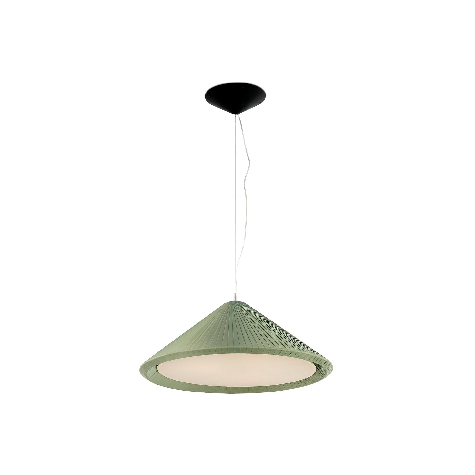 Saigon Colgante Textil Verde Oliva FARO 20122 para salón