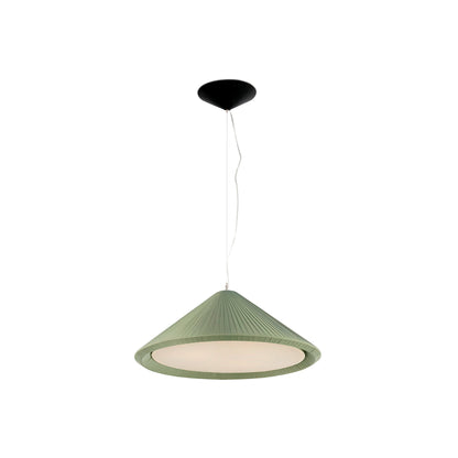 Saigon Colgante Textil Verde Oliva FARO 20122 para salón