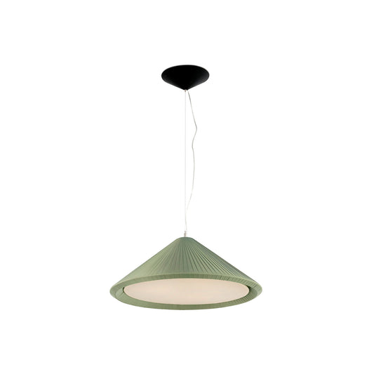 Saigon Colgante Textil Verde Oliva FARO 20122 para salón