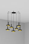 Colgante WHIZZ Diseño Negro y Oro Faro 20160-7L