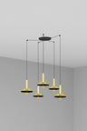 WHIZZ Colgante Moderno Oro Negro FARO 20161-5L