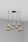 Whizz Colgante Diseño Oro y Negro FARO 20161-7L