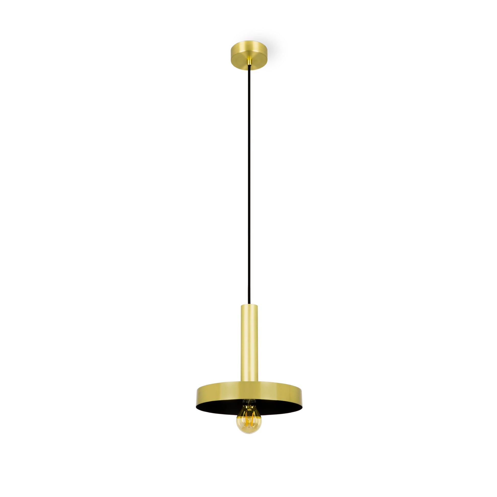 WHIZZ Colgante Oro Satinado y Negro FARO 20161