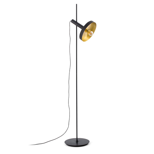 Lámpara de pie WHIZZ negra y oro FARO - 20164-95 para salón moderno