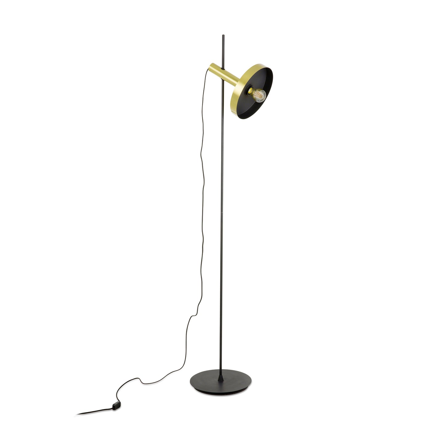 WHIZZ Lámpara de Pie Diseño Oro y Negra FARO 20164-96-US