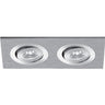Downlight Empotrable QUIRINO rectangular rotativo LED Interlusa en Níquel